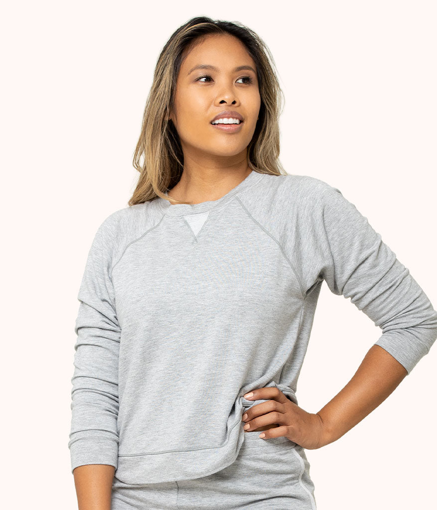 The Terry-Soft Sweatshirt: Heather Gray