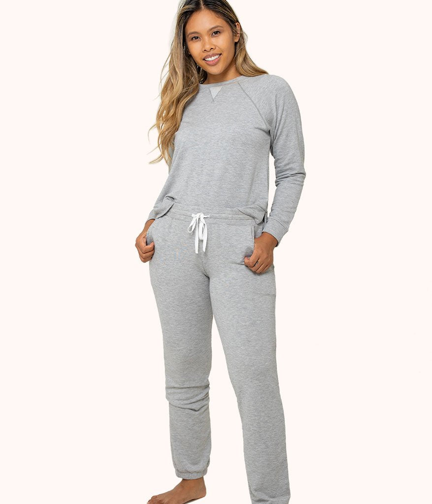 The Terry-Soft Jogger: Heather Gray